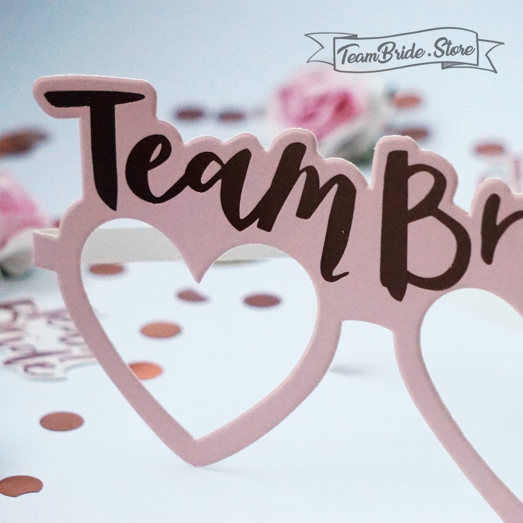 Розови очила Team Bride 4 броя – Team Bride Моминско парти